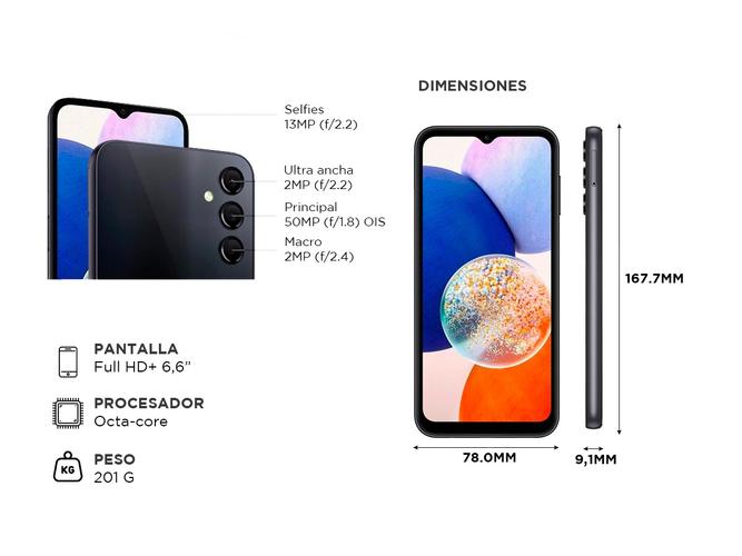 Celular Samsung Galaxy A14 5G 128gb 4gb - 4