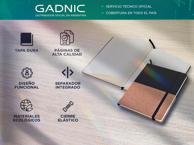 Cuaderno Libreta Anotador de Notas Gadnic Book 2 Tapa Dura  - 1