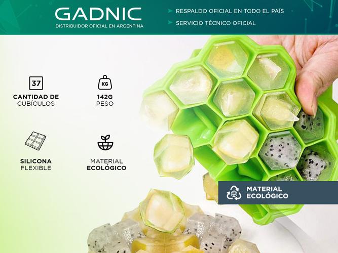 Cubetera De Silicona Gadnic Hielera Anti Quiebre Hexagonal - 1