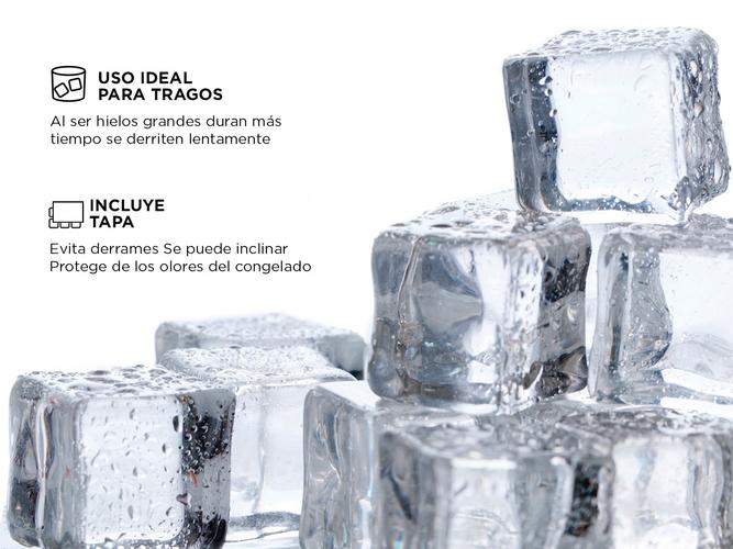 Cubetera De Silicona Gadnic Con Tapa Hielos Grandes - 2