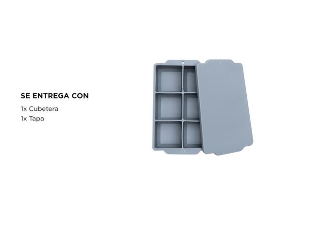 Cubetera De Silicona Gadnic Con Tapa Hielos Grandes - 4