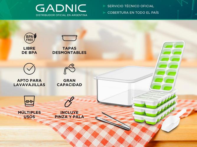 Set de Cubeteras con Tapa Gadnic con Contenedor Pinza y Pala - 1