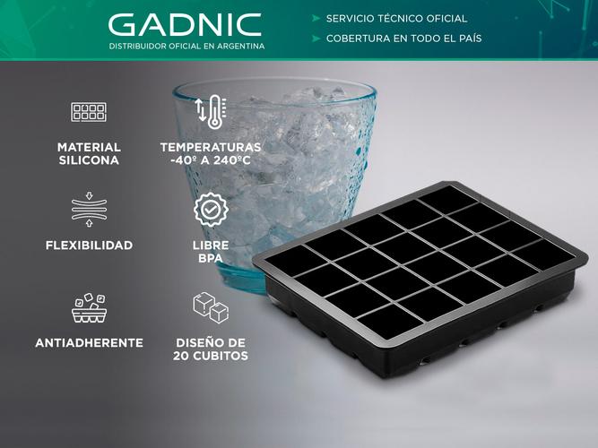 Cubetera De Silicona Gadnic Para 20 Cubos De Hielo Chicos - 1