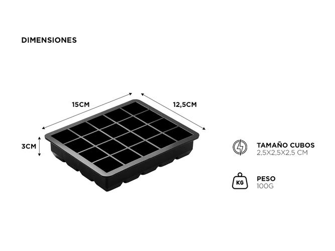 Cubetera De Silicona Gadnic Para 20 Cubos De Hielo Chicos - 3