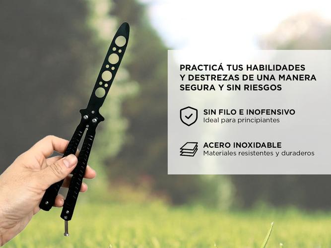 Navaja Cuchillo Mariposa Gadnic CH1R De Entrenamiento Sin Filo Outlet - 2