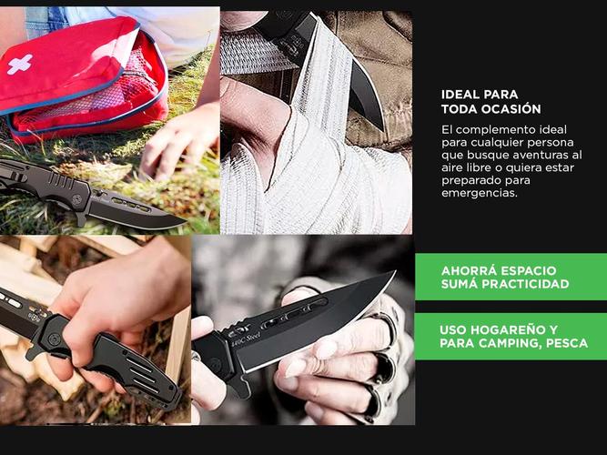 Navaja de Bolsillo Gadnic CH2R Plegable Cuchillo Táctico Camping - 2