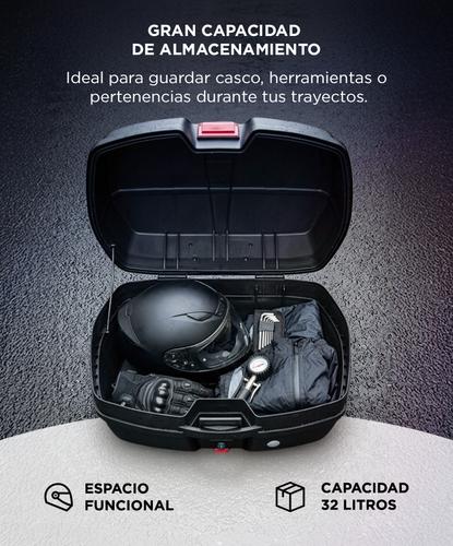 Baul Para Moto Cucyma 32 litros Llave Reflector - 2