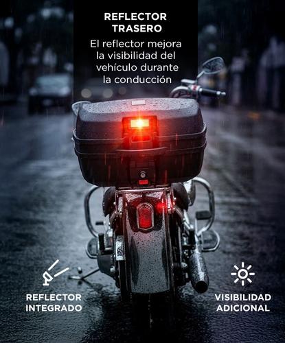 Baul Para Moto Cucyma 32 litros Llave Reflector - 4