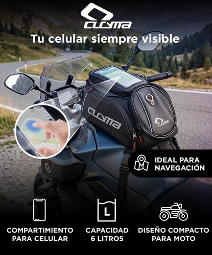 Mochila Para Tanque Moto Cucyma Compartimiento Celular 6 Litros - 1