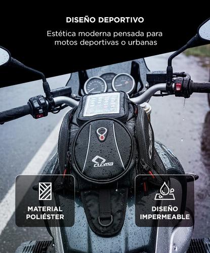 Mochila Para Tanque Moto Cucyma Compartimiento Celular 6 Litros - 4