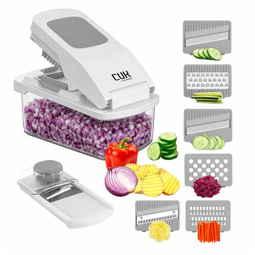 Cortadora De Verduras Picadora Cuk By Gadnic Mandolina Multifunción Con Rallador Y Accesorios - 0