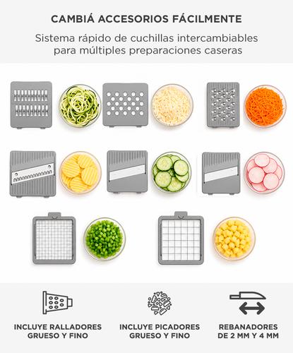 Cortadora De Verduras Picadora Cuk By Gadnic Mandolina Multifunción Con Rallador Y Accesorios - 2