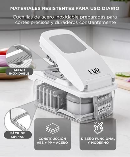 Cortadora De Verduras Picadora Cuk By Gadnic Mandolina Multifunción Con Rallador Y Accesorios - 4