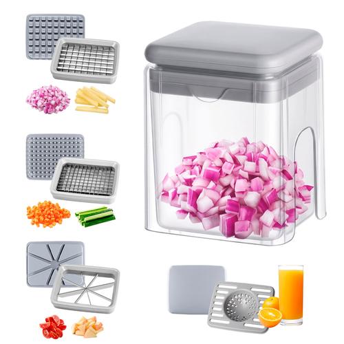 Cortador de Verduras a Presión Cuk by Gadnic Picador multifuncional Acero Inox - 0