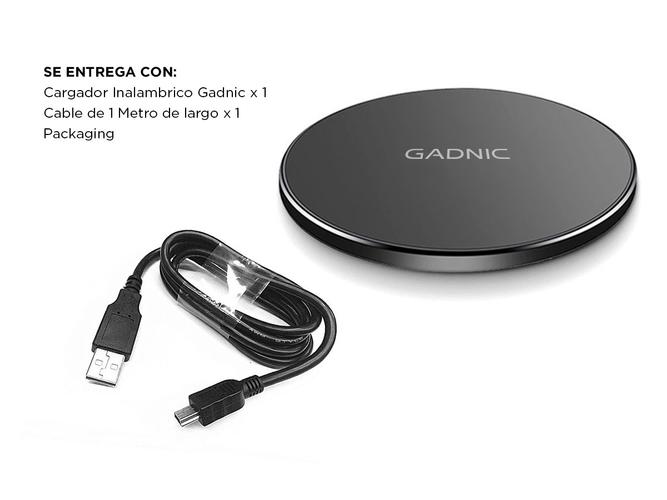 Cargador Inalambrico para Celular Gadnic 15W - 5