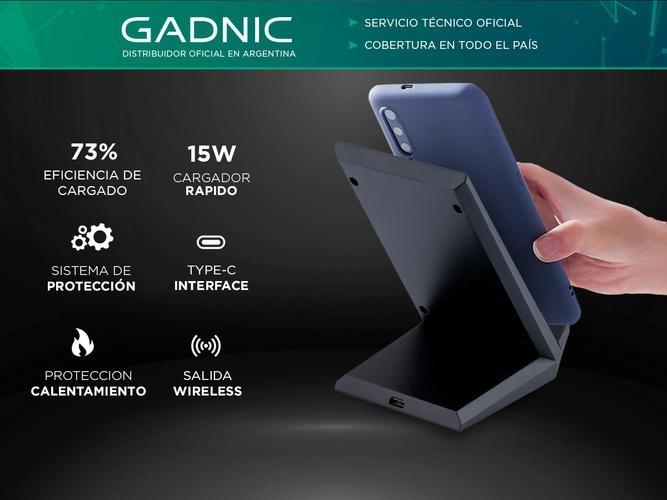 Cargador Inalambrico Gadnic Celular 15W Usado - 1