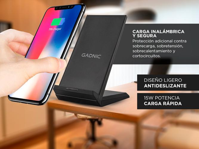 Cargador Inalambrico Gadnic Celular 15W Usado - 2