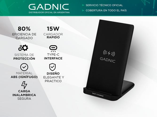 Cargador para Celular Inalambrico Gadnic CWIR0008 15W Soporte Outlet - 1