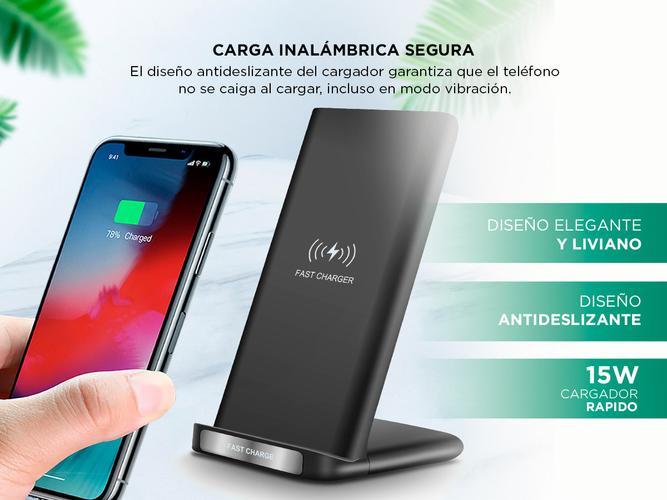 Cargador para Celular Inalambrico Gadnic CWIR0008 15W Soporte Outlet - 2