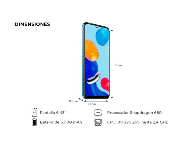 Celular Redmi Note 11 4gb 128gb 6,43