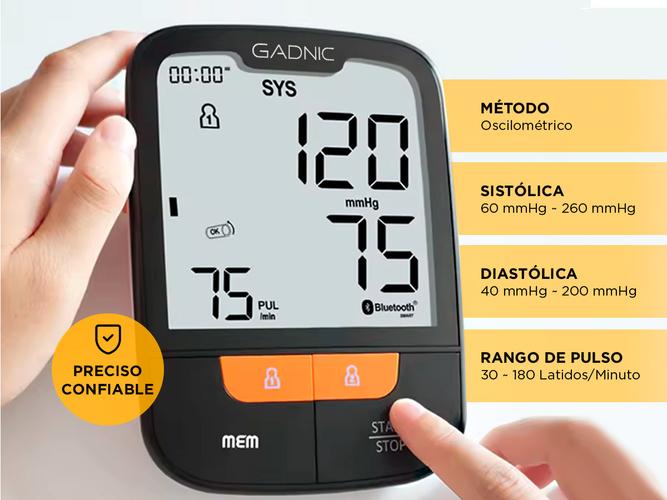 Tensiómetro Digital De Brazo Gadnic Monitor de Presión Arterial Automático - 2