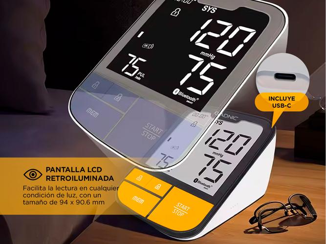 Tensiómetro De Presión Arterial Gadnic Para Brazo Digital - 3