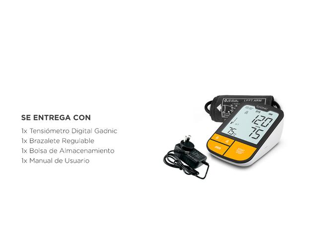 Tensiómetro De Presión Arterial Gadnic Para Brazo Digital - 6
