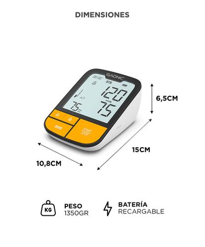 Tensiómetro De Presión Arterial Gadnic Para Brazo Digital - 5