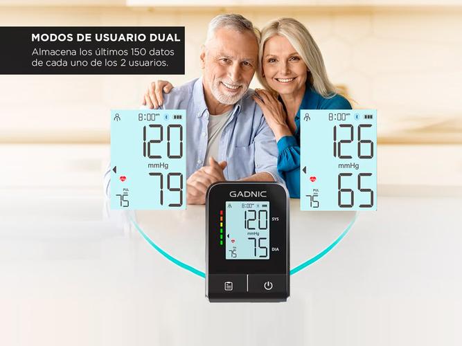 Tensiómetro Digital de Brazo Gadnic Automático con Pantalla LCD Presión Arterial - 3