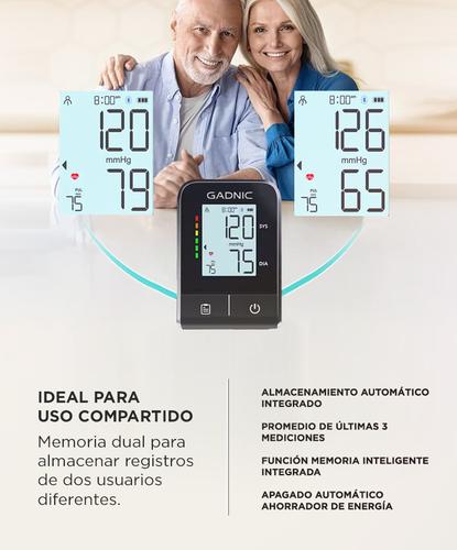 Tensiómetro Digital de Brazo Gadnic Automático con Pantalla LCD Presión Arterial - 3