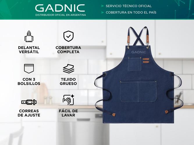 Delantal de Cocina Gadnic Gastronómico con Bolsillos - 1