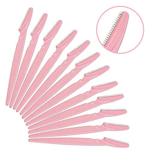 Depiladoras Faciales Care By Gadnic Set 12 Cuchillas Para Cejas Acero Inoxidable Con Mango Ergonomico 145cm - 0