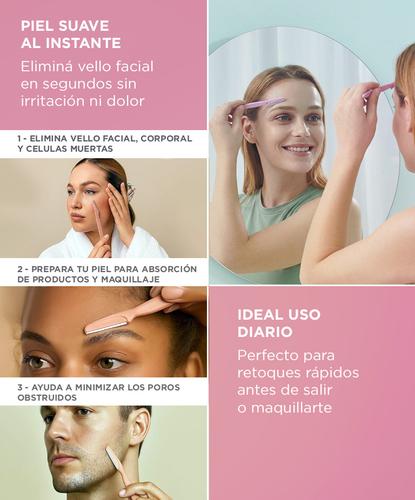 Depiladoras Faciales Care By Gadnic Set 12 Cuchillas Para Cejas Acero Inoxidable Con Mango Ergonomico 145cm - 3