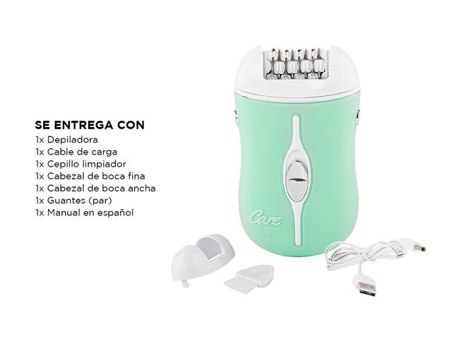 Depiladora Care By Gadnic Lady600 Eléctrica Corporal y Facial Recargable - 6