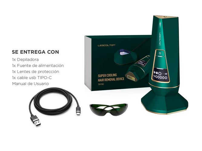 Depiladora IPL Laser LESCOLTON T015C ICE 3 en 1 - 6