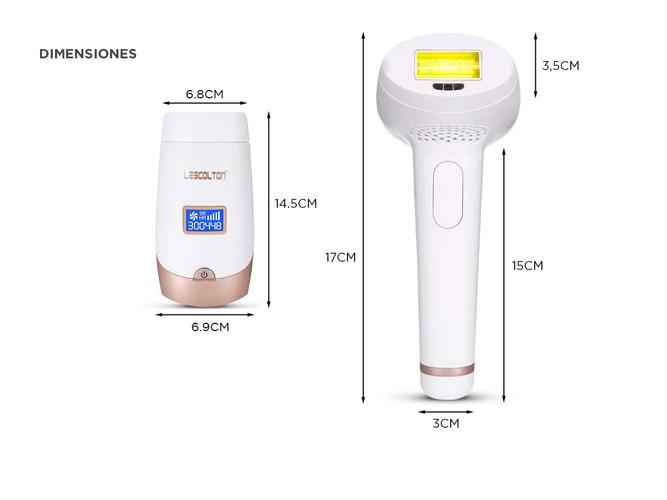 Depiladora IPL Laser LESCOLTON T009i + 2 Cabezales - 5