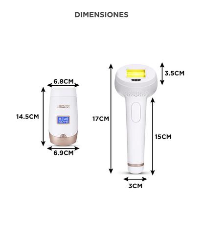 Depiladora IPL Laser LESCOLTON T009i + 2 Cabezales - 5
