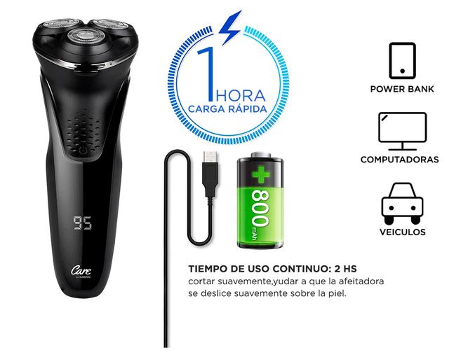 Afeitadora Eléctrica Gadnic DW2000 Inalámbrica Recargable - 4