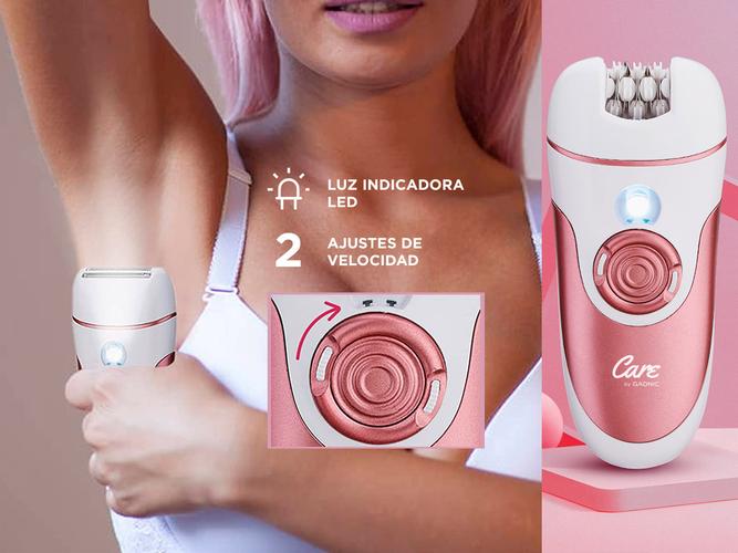 Depiladora eléctrica 4 en 1 Gadnic para mujer pierna cara inalámbrica recargable USB - 3