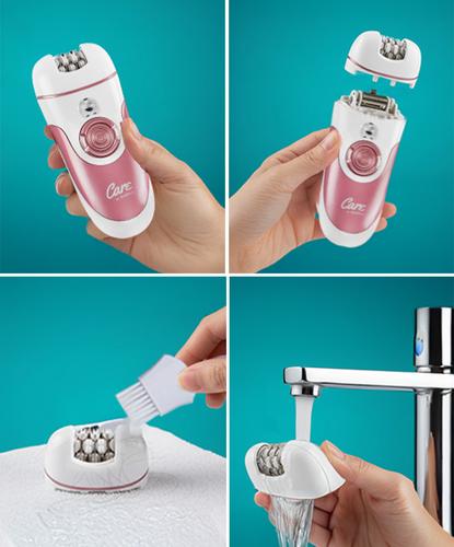 Depiladora eléctrica 4 en 1 Gadnic para mujer pierna cara inalámbrica recargable USB - 5