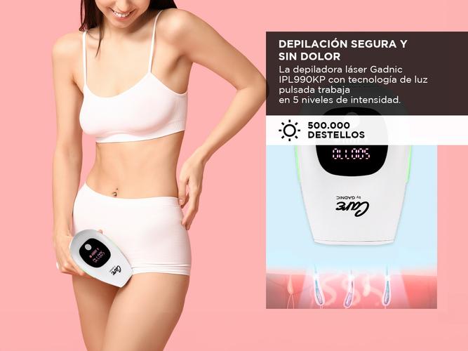 Depiladora Laser IPL990KP Gadnic  Luz Pulsada 5 Intensidades Display LED - 2