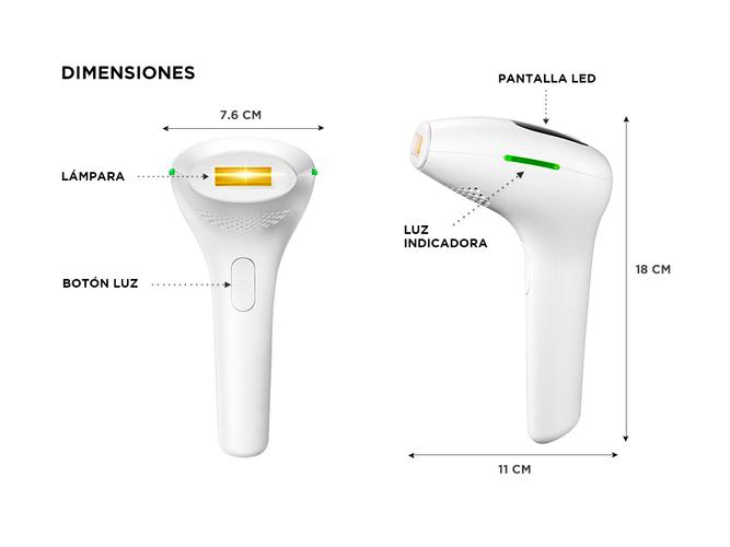Depiladora Laser IPL990KP Gadnic  Luz Pulsada 5 Intensidades Display LED - 5