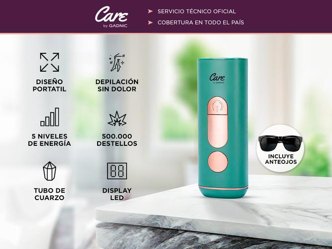 Depiladora Láser IPL Care By Gadnic Flyz – Portátil 5 Niveles de Potencia Uso Unisex Tecnología de Luz Pulsada - 1