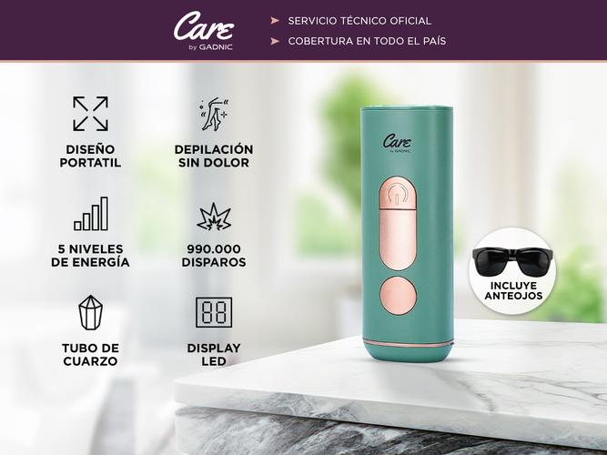 Depiladora Láser IPL Care By Gadnic Flyz – Portátil 5 Niveles de Potencia Uso Unisex Tecnología de Luz Pulsada - 1