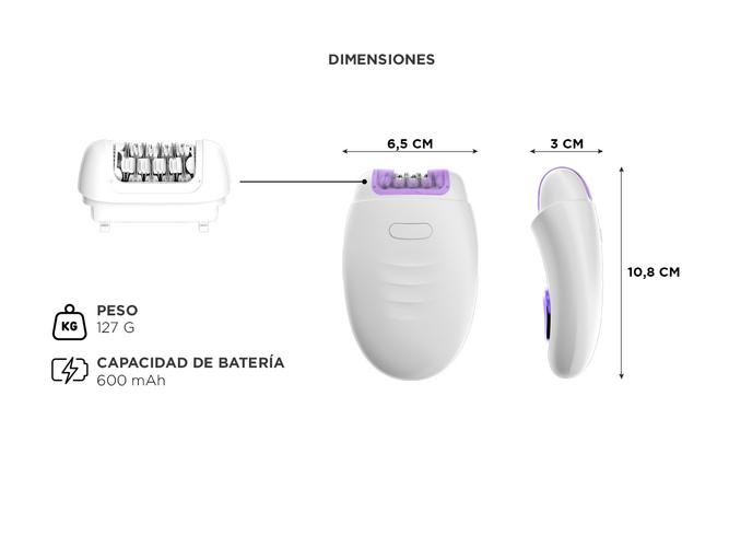 Depiladora Convencional Femenina Gadnic Eléctrica Con 2 Velocidades Sin Dolor - 5