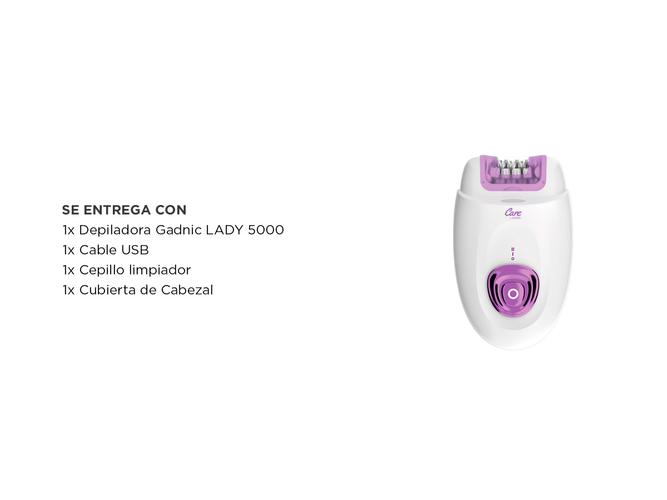 Depiladora Convencional Femenina Gadnic Eléctrica Con 2 Velocidades Sin Dolor - 6