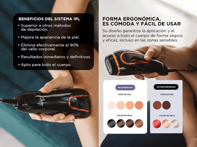 Depiladora Definitiva IPL Gadnic T3 – 999999 Pulsos 5 Niveles Pantalla LED Rejuvenecimiento Facial Unisex - 3