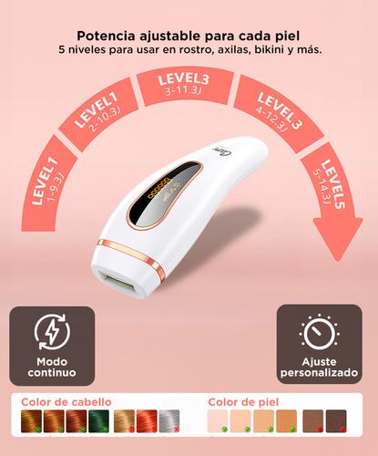 Depiladora Láser Gadnic T3 Depilación Definitiva IPL 999999 Pulsos 5 Niveles Filtro UV Outlet - 2