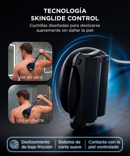 Depiladora Espalda Care By Gadnic Plegable ABS Con Cuchillas Reemplazables Tecnologia SkinGlide Control Uso Seco Y Humedo - 2
