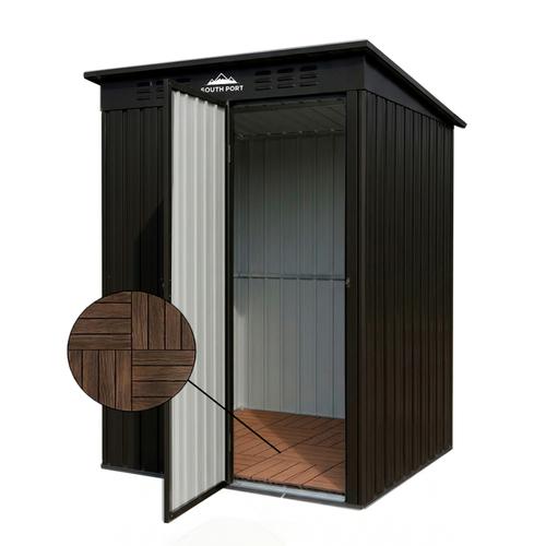 Cobertizo Exterior South Port By Gadnic Acero Galvanizado Caseta Depósito Jardín Obrador 187x151x91cm - 0